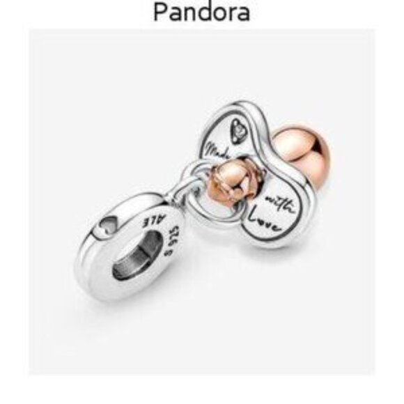 Authentic Pandora Baby Pacifier Dangle Charm - Picture 3 of 5